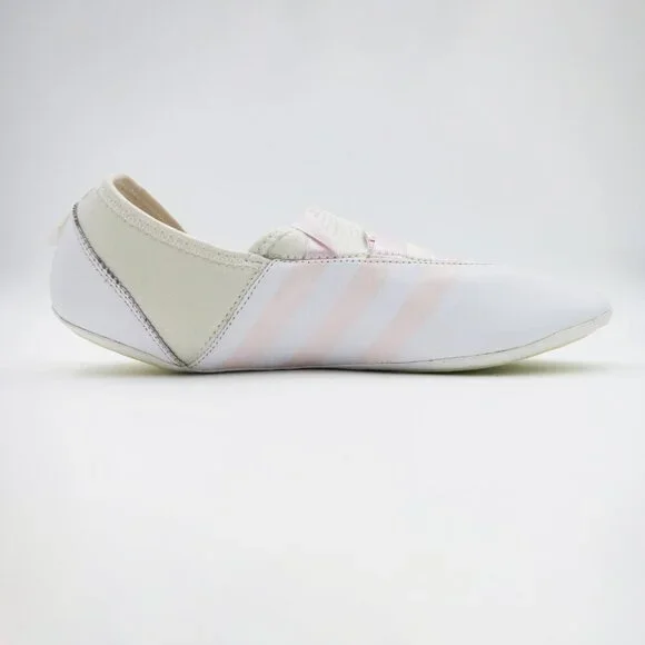 RARE Adidas Ballet Fu Low White Light Pink Ribbon Size 9 2012 - Picture 4 of 15